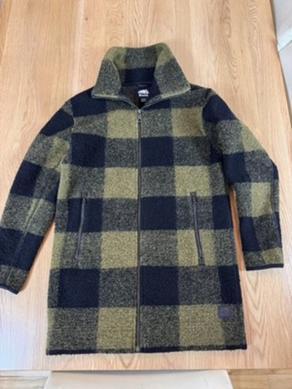 Roots Canada Women’s Wool Blend Peacoat Plaid XS